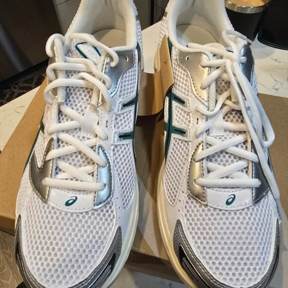 ASICS Gel-1130 White - White / Rainy Lake - 1203A609-100 Mens Size 10.5 NEW - Picture 4 of 10